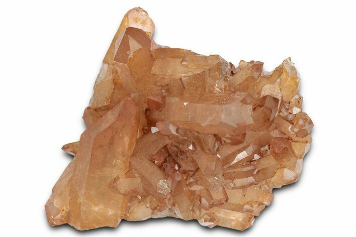 Tangerine Quartz Crystal Cluster - Brazil #328931
